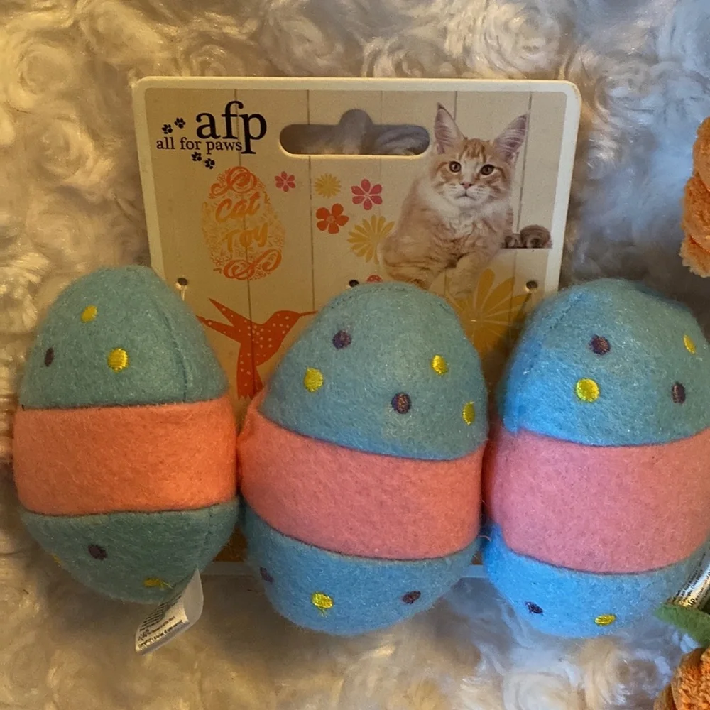 3 piece cat toy set